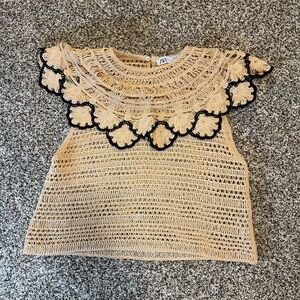 Zara crochet top